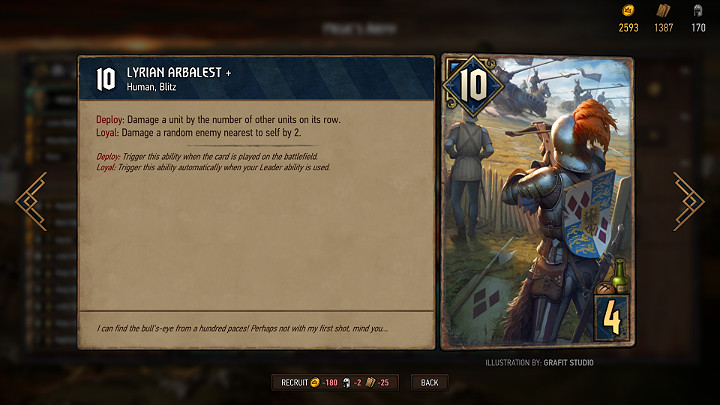 Jednostki strzelające wykorzystuje się do natychmiastowego wyrządzenia odpowiedniej ilości punktów obrażeń wybranemu celowi - Wojna Krwi: Rodzaje jednostek, sztandary, gadżety - Wojna Krwi Wiedźmińskie Opowieści - poradnik do gry