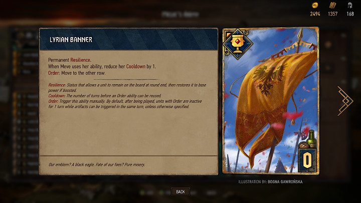 Sztandary to pasywne jednostki, które pojawiają się na polu walki na samym początku pojedynku - Wojna Krwi: Rodzaje jednostek, sztandary, gadżety - Wojna Krwi Wiedźmińskie Opowieści - poradnik do gry