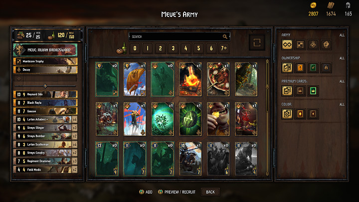 W skład powyższej talii wchodzą karty, które bez problemu zdobędziesz w trakcie rozgrywki - Wojna Krwi: Talia na start - jak zacząć? - Wojna Krwi Wiedźmińskie Opowieści - poradnik do gry