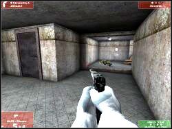 W zależności od tego gdzie aktualnie znajdują się patrole wpadniesz tu na jednego lub dwóch terrorystów - Zadanie 3 - OPIS PRZEJŚCIA - Tom Clancys Rainbow Six 3: Raven Shield - poradnik do gry