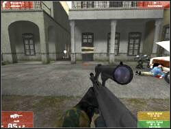 W miejscu, które uwieczniłem na screenie kończy się rola drużyny czerwonej - Zadanie 8 - OPIS PRZEJŚCIA - Tom Clancys Rainbow Six 3: Raven Shield - poradnik do gry