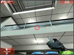 Wyjątkowo nie ukazałem na screenie położenia najbliższych terrorystów ponieważ zajmą się nimi koledzy z Twojego zespołu oraz zieloni - Zadanie 14 - OPIS PRZEJŚCIA - Tom Clancys Rainbow Six 3: Raven Shield - poradnik do gry