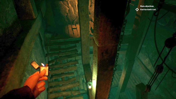 Kieruj się po schodach na dół. - Rozdział 4 - Tunele pod rezydencją Hawkinsów | Solucja Call of Cthulhu - Call of Cthulhu - poradnik do gry