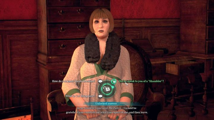 Irene Sanders. - Rozdział 6 - Posiadłość Hawkinsów i Sandersa | Solucja Call of Cthulhu - Call of Cthulhu - poradnik do gry