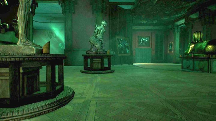 Staraj się cały czas poruszać kucając - zmniejsza to szansę na wykrycie przez wroga. - Rozdział 6 - Posiadłość Hawkinsów i Sandersa | Solucja Call of Cthulhu - Call of Cthulhu - poradnik do gry