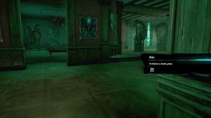 Wejdź do pomieszczenia po lewej stronie. - Rozdział 6 - Posiadłość Hawkinsów i Sandersa | Solucja Call of Cthulhu - Call of Cthulhu - poradnik do gry