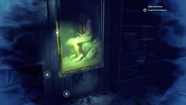 Malowidło do zbadania podczas retrospekcji. - Rozdział 7 - Bezimienna księgarnia | Solucja Call of Cthulhu - Call of Cthulhu - poradnik do gry