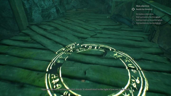 Wejdź do wnętrza glifu, by po kilku sekundach został zniszczony. - Jak pokonać Tułacza w rozdziale 11 Call of Cthulhu? - Call of Cthulhu - poradnik do gry