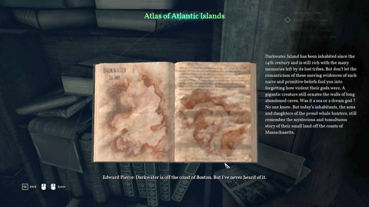 Nowe interaktywne elementy w biurze pozwolą Ci dowiedzieć się kilku rzeczy na temat kolejnej lokacji, którą odwiedzisz - Darkwater. - Rozdział 1 - Pierce Investigations Agency, Boston | Solucja Call of Cthulhu - Call of Cthulhu - poradnik do gry