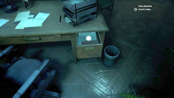 Pierwszy przedmiot do zebrania w tym rozdziale. - Rozdział 9 - Instytut Riverside | Solucja Call of Cthulhu - Call of Cthulhu - poradnik do gry