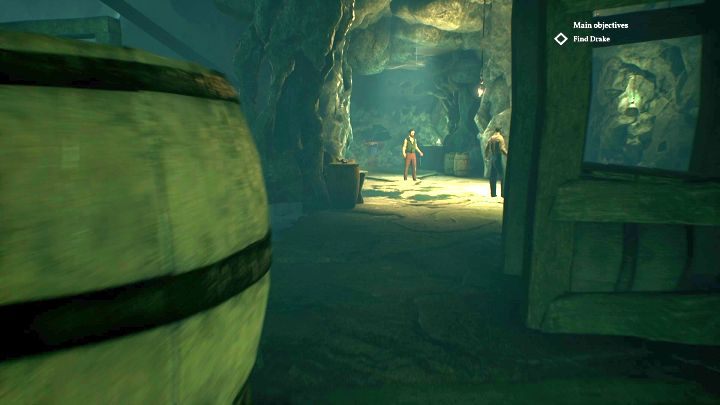 Grupka kłócących się postaci, wśród której jest i Drake. - Rozdział 10 - Posterunek policji Darkwater | Solucja Call of Cthulhu - Call of Cthulhu - poradnik do gry