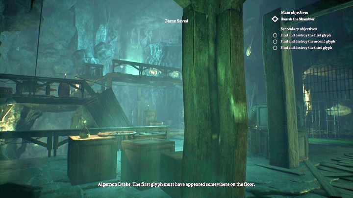 Pierwszy glif ulokowany jest na piętrze. - Rozdział 10 - Posterunek policji Darkwater | Solucja Call of Cthulhu - Call of Cthulhu - poradnik do gry