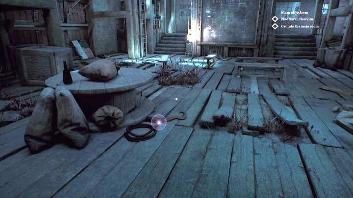 Linka z hakiem, która za moment się przyda. - Rozdział 13 - Opuszczona stacja wielorybnicza | Solucja Call of Cthulhu - Call of Cthulhu - poradnik do gry