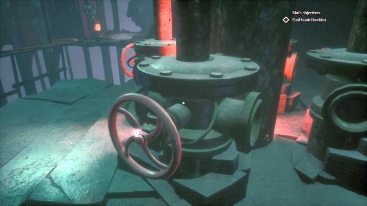 Zawór, który trzeba tutaj przekręcić. - Rozdział 13 - Opuszczona stacja wielorybnicza | Solucja Call of Cthulhu - Call of Cthulhu - poradnik do gry