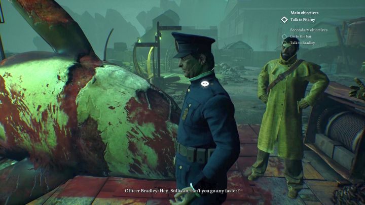 Porozmawiaj z Oficerem Bradleyem. - Rozdział 2 - Darkwater Port | Solucja Call of Cthulhu - Call of Cthulhu - poradnik do gry