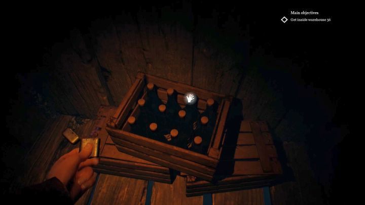 W tej skrzyni znajdziesz poszukiwany alkohol. - Skąd wziąć alkohol w Darkwater w Call of Cthulhu? - Call of Cthulhu - poradnik do gry