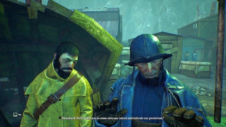 Wykorzystaj zdobyty alkohol i nakłoń pijaczków, by Ci pomogli. - Skąd wziąć alkohol w Darkwater w Call of Cthulhu? - Call of Cthulhu - poradnik do gry