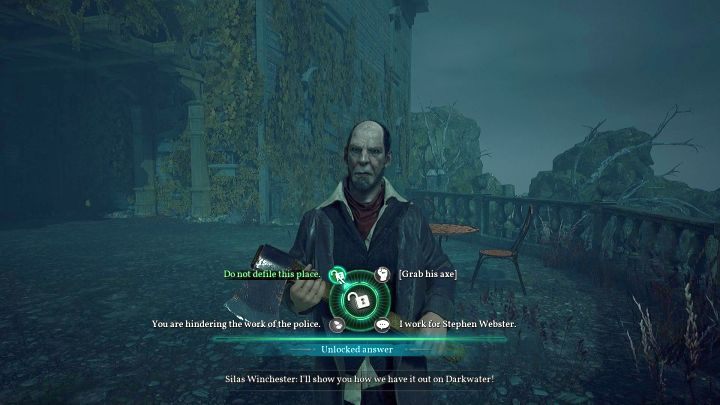 Silas Winchester, opiekun domu Hawkins. - Rozdział 3 - Ogrody w posiadłości rodziny Hawkins | Solucja Call of Cthulhu - Call of Cthulhu - poradnik do gry