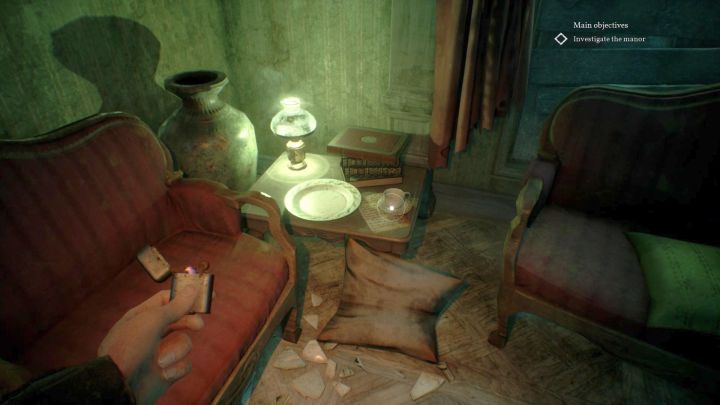 Notka leżąca na stoliku. - Rozdział 3 - Ogrody w posiadłości rodziny Hawkins | Solucja Call of Cthulhu - Call of Cthulhu - poradnik do gry