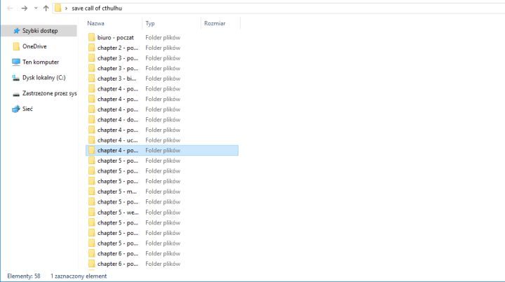 Potem wystarczy je tylko skopiować i móc w prosty sposób wrócić do danego etapu. - Jak ręcznie kopiować i wczytywać zapisany stan gry w Call of Cthulhu? - Call of Cthulhu - poradnik do gry