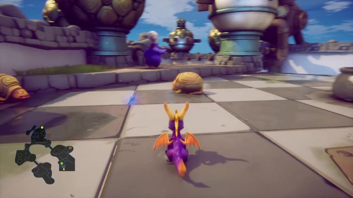 W tych zdaniach będziesz musiał spychać żółwie do wody, zanim wskoczą do garnka - Słoneczne Piaski - Solucja Spyro 2 Riptos Rage! - Spyro Reignited Trilogy - poradnik do gry