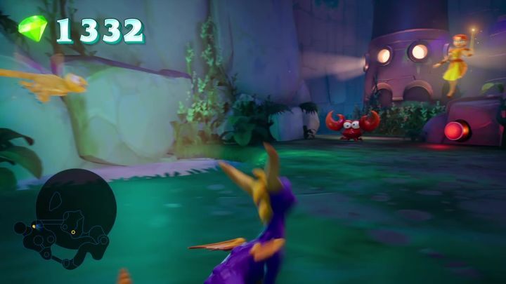 Woda podniesie się na tyle, że będziesz w stanie dostać się na półkę z dwoma kryształami - Podwodne Twierdze - Solucja Spyro 2 Riptos Rage! - Spyro Reignited Trilogy - poradnik do gry