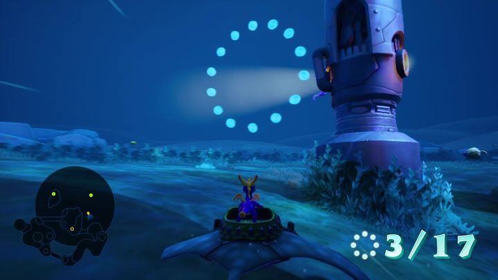 Nieopodal wież znajduje się duży płaski obszar, na którym znajdziesz trenera - Podwodne Twierdze - Solucja Spyro 2 Riptos Rage! - Spyro Reignited Trilogy - poradnik do gry