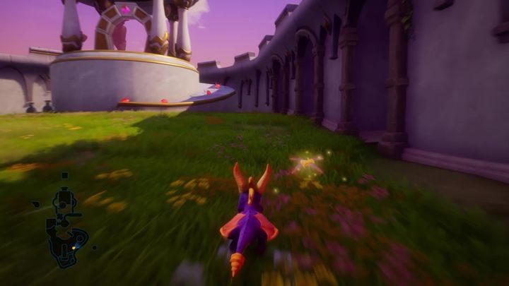 Tuż obok możesz aktywować także teleport, który zabierze cię do przejścia na poziom Miejski Szlak - Jesienne Równiny - Solucja Spyro 2 Riptos Rage! - Spyro Reignited Trilogy - poradnik do gry
