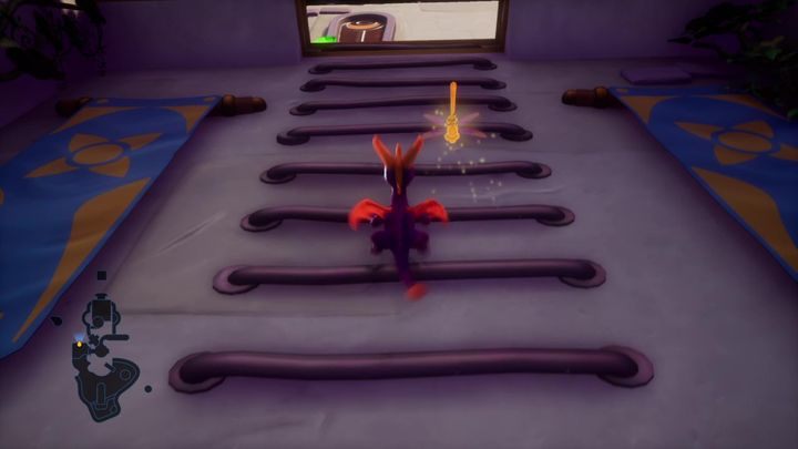 Korzystając z drabiny przedostaniesz się do wnętrza zamku - Jesienne Równiny - Solucja Spyro 2 Riptos Rage! - Spyro Reignited Trilogy - poradnik do gry