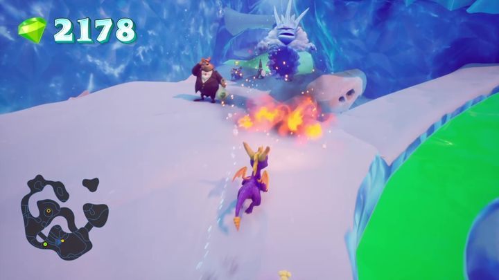 Za 200 kryształów podniesie on dla ciebie most - Kryształowy Lodowiec - Solucja Spyro 2 Riptos Rage! - Spyro Reignited Trilogy - poradnik do gry