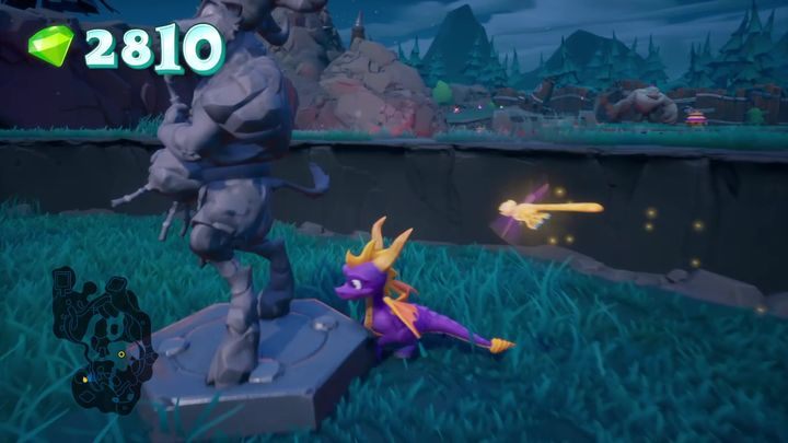 Tuż obok znajduje się pierwszy satyr - Spękane Wzgórza - Solucja Spyro 2 Riptos Rage! - Spyro Reignited Trilogy - poradnik do gry