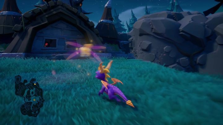Nieopodal miejsca, gdzie znajdziesz ostatniego satyra znajduje się domek - Spękane Wzgórza - Solucja Spyro 2 Riptos Rage! - Spyro Reignited Trilogy - poradnik do gry