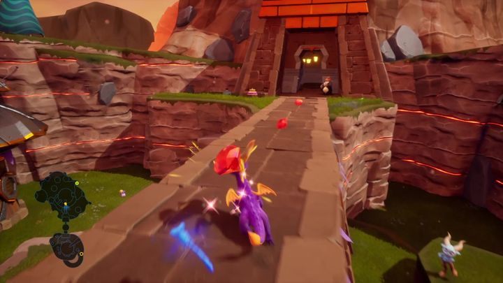 Przeskocz na szczeble znajdujące się po twojej prawej - Otchłań Lawy - Solucja Spyro 2 Riptos Rage! - Spyro Reignited Trilogy - poradnik do gry