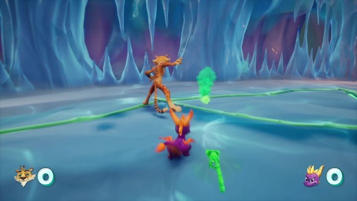 W momencie gdy dotarłeś do drabiny prowadzącej do wnętrza wulkanu, możesz przeskoczyć dalej po drabinach - Otchłań Lawy - Solucja Spyro 2 Riptos Rage! - Spyro Reignited Trilogy - poradnik do gry
