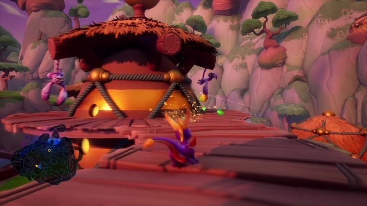 Dobrym źródłem cząstek są także platformy które rozchodzą po budynkach - Mistyczne Wody - Solucja Spyro 2 Riptos Rage! - Spyro Reignited Trilogy - poradnik do gry