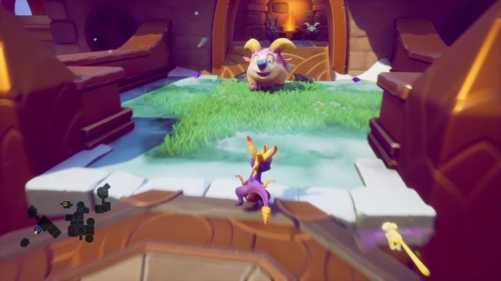 Wewnątrz napotkasz skamieniałe zwierzaki - Świątynie w Chmurach - Solucja Spyro 2 Riptos Rage! - Spyro Reignited Trilogy - poradnik do gry