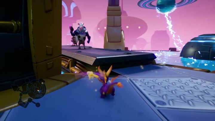 Winda wyniesie cię do ogromnej sali - Metropolis - Solucja Spyro 2 Riptos Rage! - Spyro Reignited Trilogy - poradnik do gry