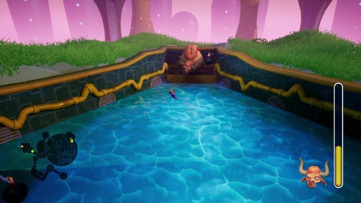 Będziesz to robić odbijając za pomocą ognia bomby, które wypuszcza wół - Metropolis - Solucja Spyro 2 Riptos Rage! - Spyro Reignited Trilogy - poradnik do gry