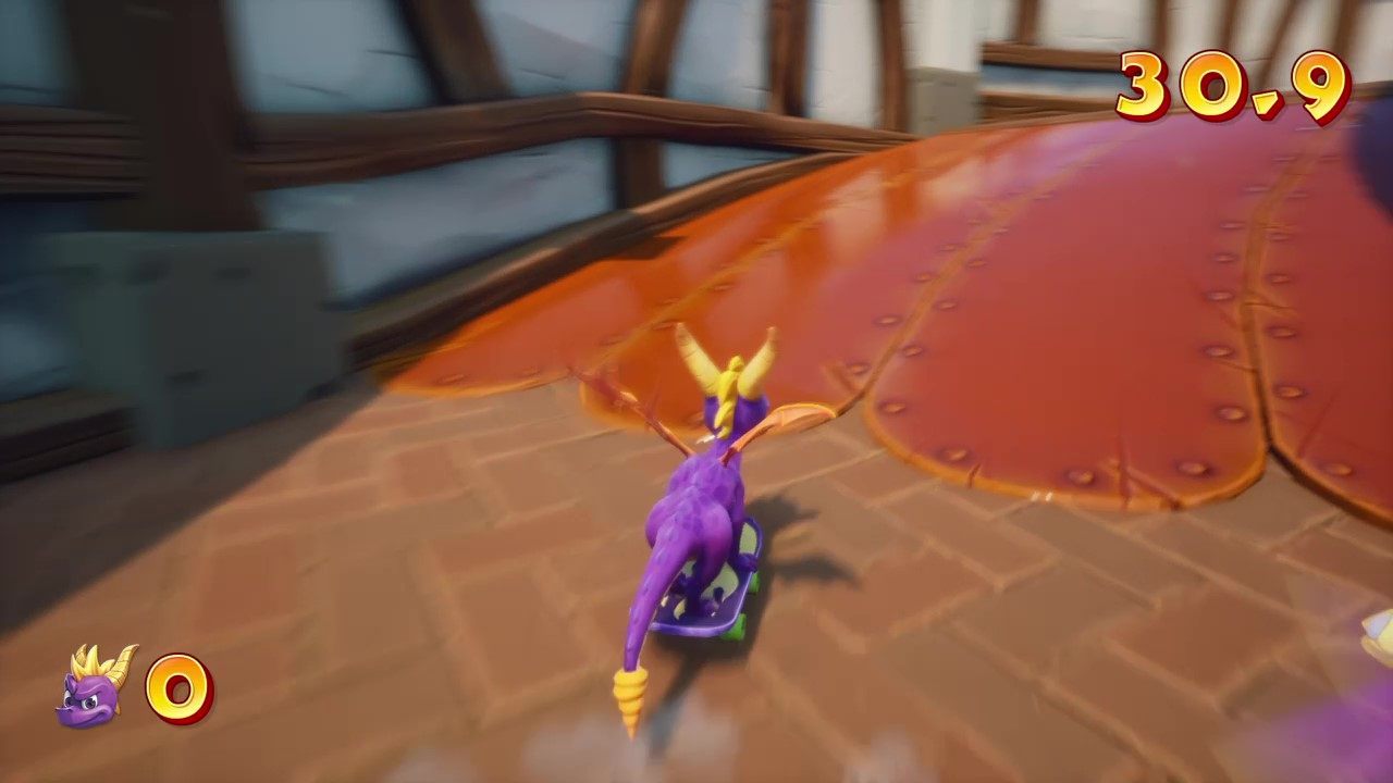 Po wykonaniu zadań przypisanych do danej mapy, możesz także podjąć się próby pobicie rekordu toru - Skateboarding w Spyro: Year Of The Dragon - Spyro Reignited Trilogy - poradnik do gry