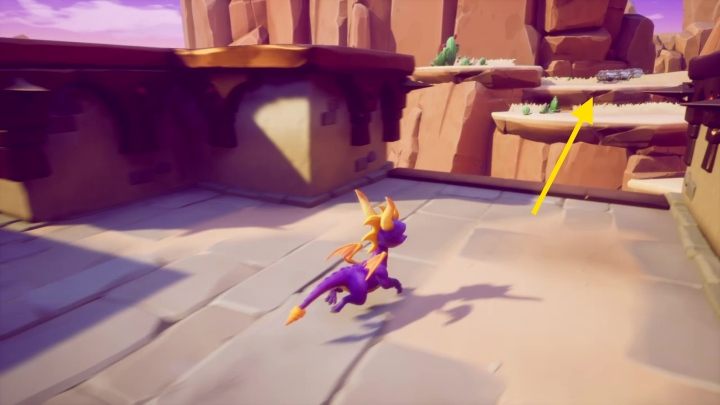Druga opcja prowadzi cię natomiast na kolejne stopnie - Wyschnięty Kanion - Solucja Spyro the Dragon - Spyro Reignited Trilogy - poradnik do gry