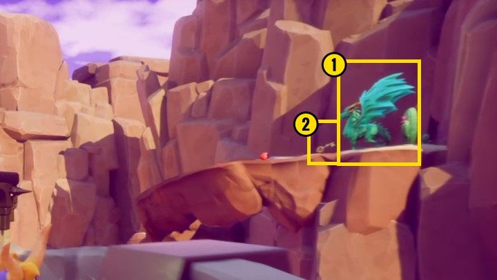 Samą skrzynię znajdziesz nieopodal wąwozu przez który się tu dostałeś - Wyschnięty Kanion - Solucja Spyro the Dragon - Spyro Reignited Trilogy - poradnik do gry