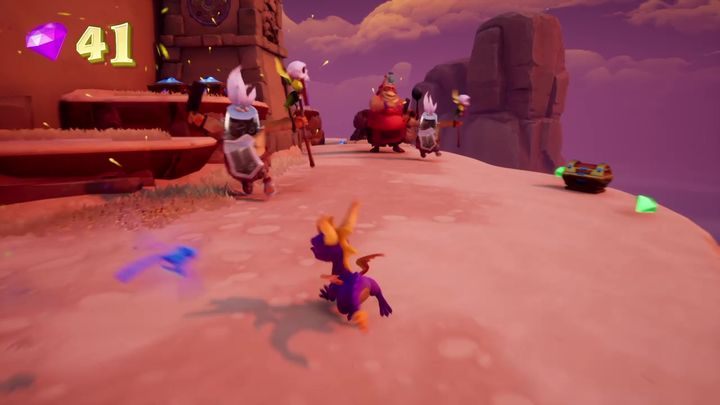 Najpierw rozbij skrzynie znajdujące się tuż przy położeniu startowym Spyro - Twierdza Dra Luźnego - Solucja Spyro the Dragon - Spyro Reignited Trilogy - poradnik do gry