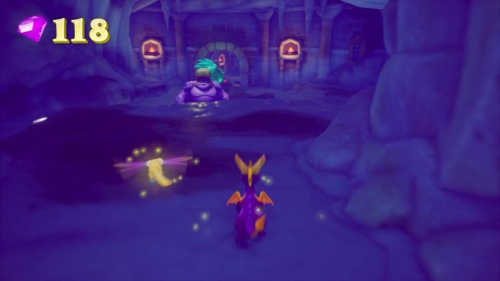 Udając się dalej w głąb krateru, dotrzesz do kolejnej jamy - Lodowa Pieczara - Solucja Spyro the Dragon - Spyro Reignited Trilogy - poradnik do gry