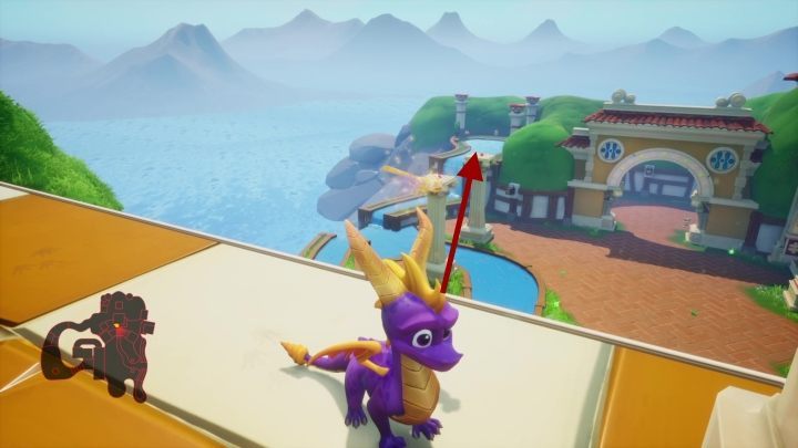 Z tej samej wieży, z której korzystałeś przy poprzednim jaju, możesz zeskoczyć także na kolumny - Jajka | Tajemnice i Sekrety w Spyro: Year Of The Dragon - Spyro Reignited Trilogy - poradnik do gry