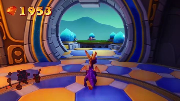 Kiedy przeskoczysz z pierwszego pomieszczenia, znajdującego się zaraz za mostem - Jajka | Tajemnice i Sekrety w Spyro: Year Of The Dragon - Spyro Reignited Trilogy - poradnik do gry