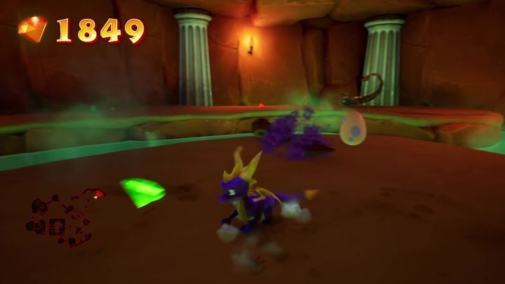 Na wprost od ręki znajduje się jaskinia - Jajka | Tajemnice i Sekrety w Spyro: Year Of The Dragon - Spyro Reignited Trilogy - poradnik do gry