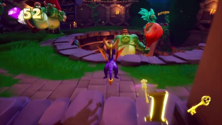 Następnie udaj się ponownie w kierunku wejścia do biblioteki - Dolina Nocy - Solucja Spyro the Dragon - Spyro Reignited Trilogy - poradnik do gry