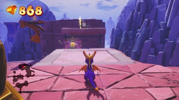 Przejdziesz po nich na obszar, z którego będziesz mógł przeskoczyć do kolejnej bramy - Iglice w Chmurach - Solucja do Spyro: Year Of The Dragon - Spyro Reignited Trilogy - poradnik do gry