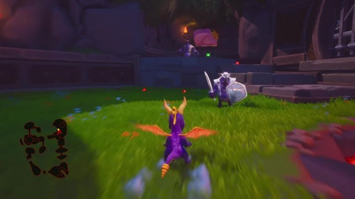 Wyjdziesz na polanę podzielona przez strumienie lawy - Stopiony Krater - Solucja do Spyro: Year Of The Dragon - Spyro Reignited Trilogy - poradnik do gry