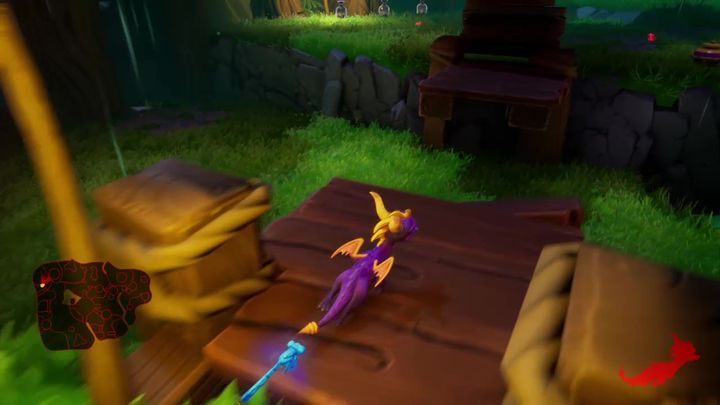W ten sposób dotrzesz do kolejnego domu, gdzie zapalisz drugą świecę - Upiorne Bagno - Solucja do Spyro: Year Of The Dragon - Spyro Reignited Trilogy - poradnik do gry